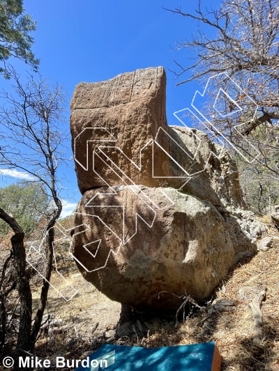 photo of Dolores Boulder from Castlewood Canyon State Park
