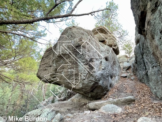 photo of Wild Honey Boulder from Castlewood Canyon State Park