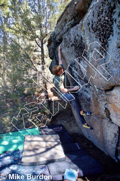 photo of End Times Boulder from Castlewood Canyon State Park