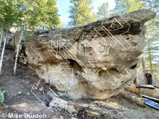 photo of Vision Boulder from Castlewood Canyon State Park