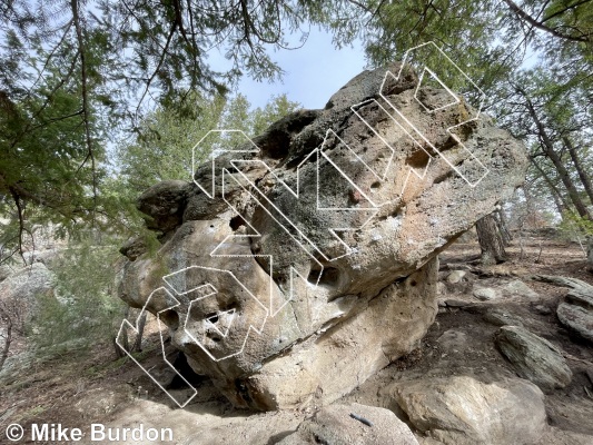 photo of Vision Boulder from Castlewood Canyon State Park