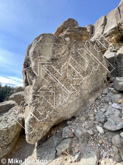 photo of Wendell Spire from Castlewood Canyon State Park