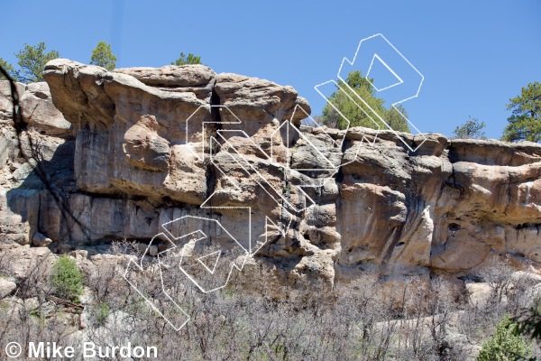 photo of Wendell Spire from Castlewood Canyon State Park