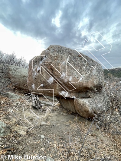 photo of Whale Boulder from Castlewood Canyon State Park