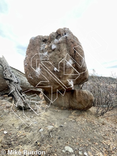 photo of Whale Boulder from Castlewood Canyon State Park