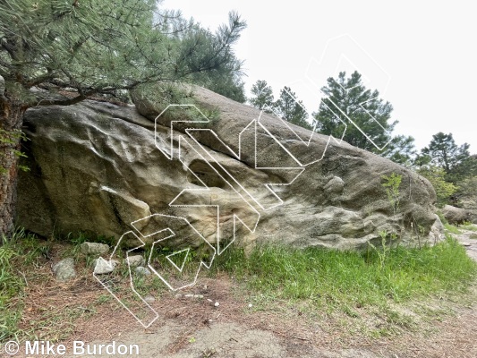 photo of White Boulder from Castlewood Canyon State Park