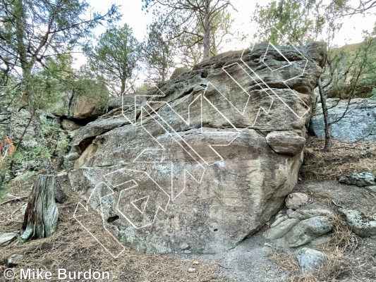 photo of Wild Honey Boulder from Castlewood Canyon State Park