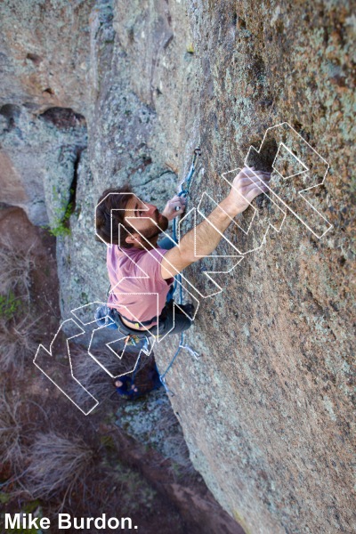 photo of Wildebeest, 5.12a ★★★ at The Dungeon from Castlewood Canyon State Park