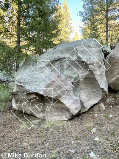 photo of World's Slopiest Boulder from Castlewood Canyon State Park