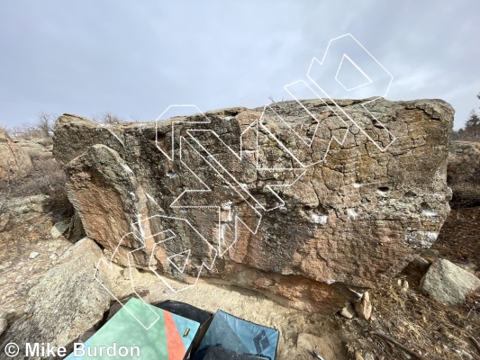 photo of Worship Boulder from Castlewood Canyon State Park