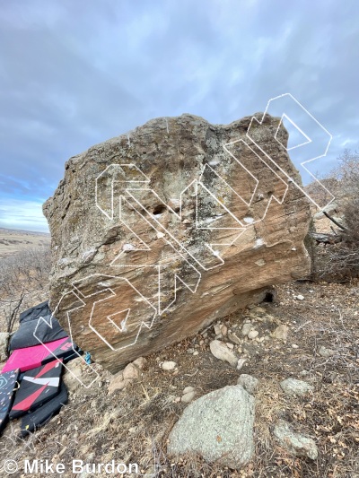 photo of Worship Boulder from Castlewood Canyon State Park