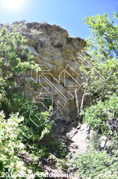 photo of Dead Drunk, 5.9 ★★ at Ambush Crag from Big Cottonwood Rock Climbing