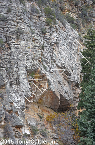 photo of PT Direct , 5.11 ★★ at Battalion of Saints from Big Cottonwood Rock Climbing