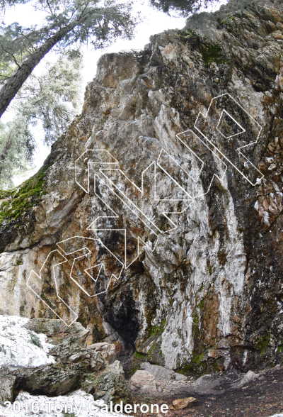 photo of Broad's Fork Wall from Big Cottonwood Rock Climbing