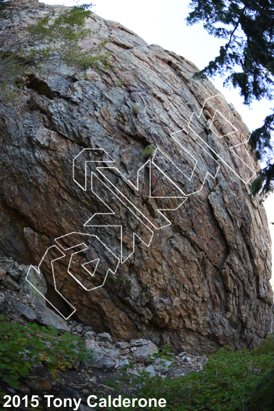 photo of Against the Establishment, 5.11b  at The Millstone from Big Cottonwood Rock Climbing