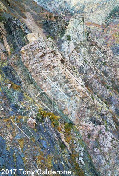 photo of Profit Margin, 5.9+ ★★ at Margin for Air Buttress from Big Cottonwood Rock Climbing