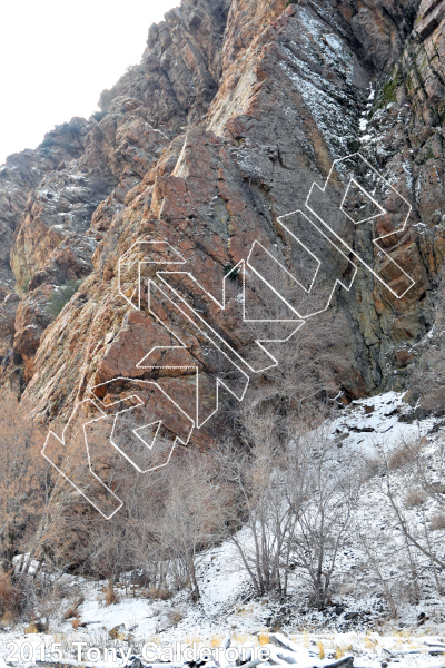 photo of Dam Wall from Big Cottonwood Rock Climbing