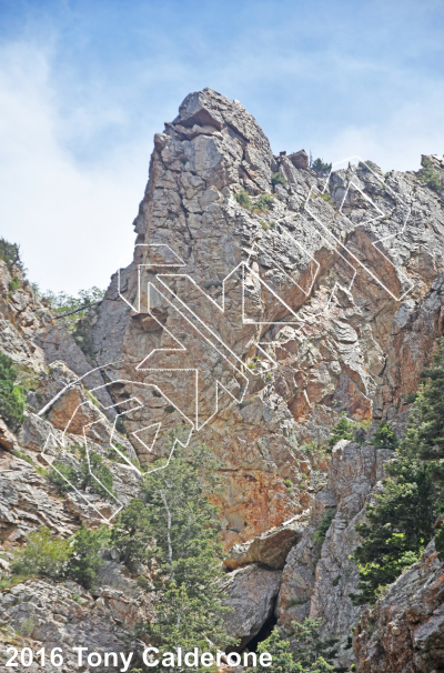 photo of Hidden Fortress from Big Cottonwood Rock Climbing