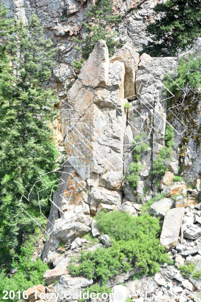 photo of Hop Rising Point from Big Cottonwood Rock Climbing