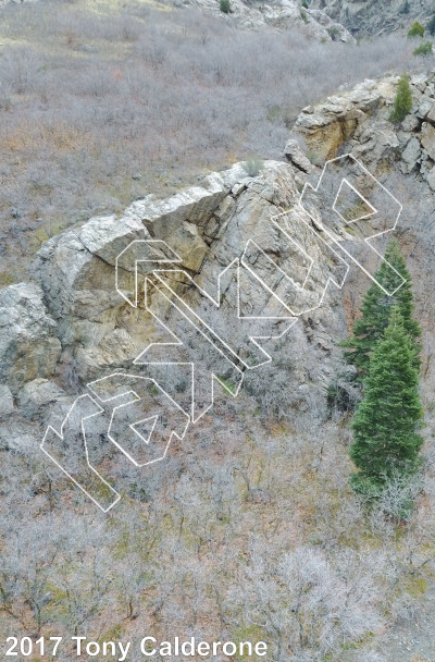 photo of Stairs Bridge Crag from Big Cottonwood Rock Climbing