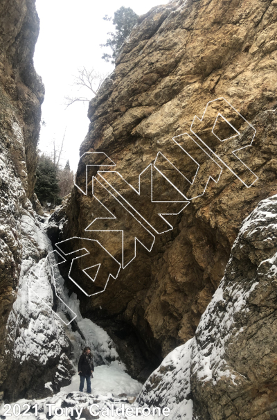 photo of Hidden Falls from Big Cottonwood Rock Climbing