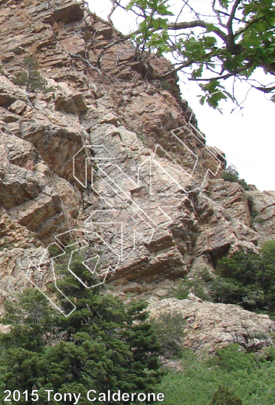 photo of Choir Boy, 5.9 ★★ at Lower S-Curve from Big Cottonwood Rock Climbing