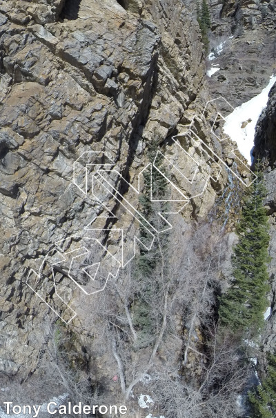 photo of The Raw and The Cooked, 5.11- ★★ at Moss Ledges from Big Cottonwood Rock Climbing