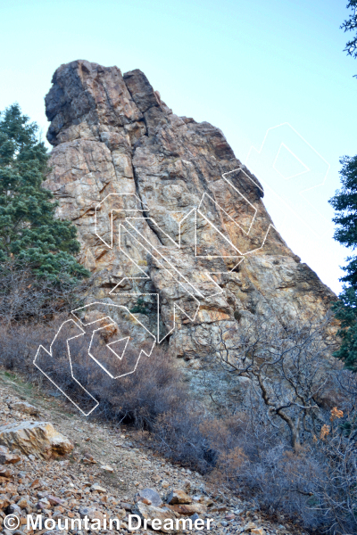 photo of Ruby Tuesday, 5.10- ★ at Rolling Stone from Big Cottonwood Rock Climbing