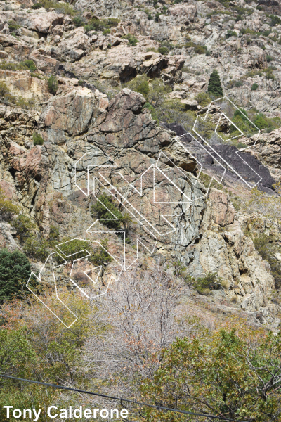 photo of Power Plant Wall from Big Cottonwood Rock Climbing