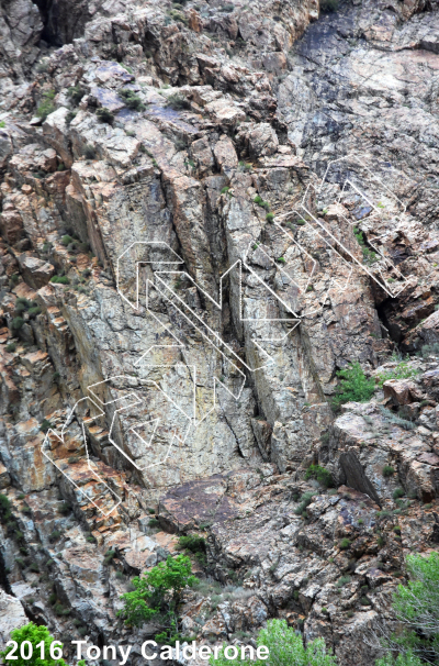 photo of Bumble Bee Wall from Big Cottonwood Rock Climbing