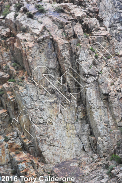 photo of Bumble Bee Wall from Big Cottonwood Rock Climbing