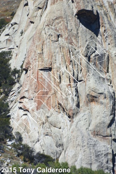 photo of Millenium Arete, 5.11b/c ★★★ at Camelot from Castle Rocks Idaho