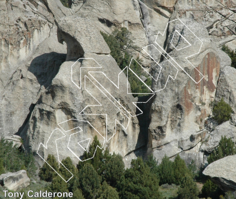 photo of Bullet Rock from Castle Rocks Idaho