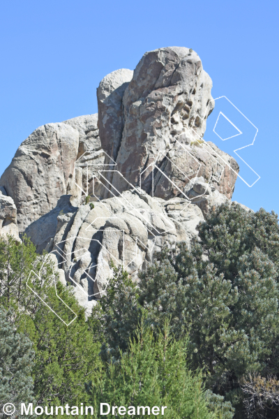 photo of Teaser Tower - West from Castle Rocks Idaho