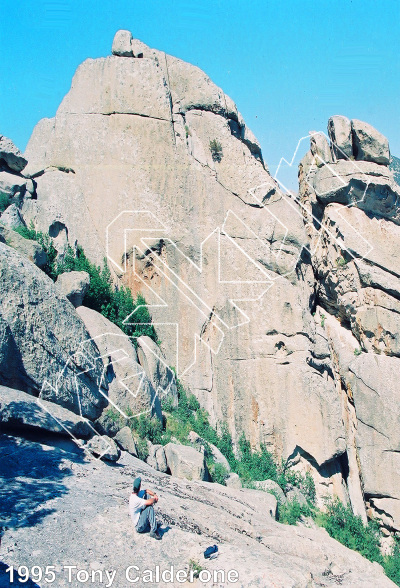 photo of A Boy and His Bulldog, 5.11-  at Bulldog Wall from City of Rocks