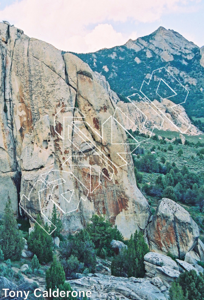 photo of No Start Rock - South from City of Rocks