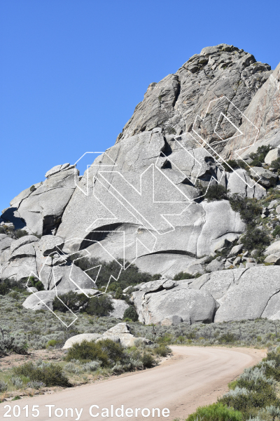 photo of Suncup Crack, 5.4 ★★★★ at Suncup Slab from City of Rocks