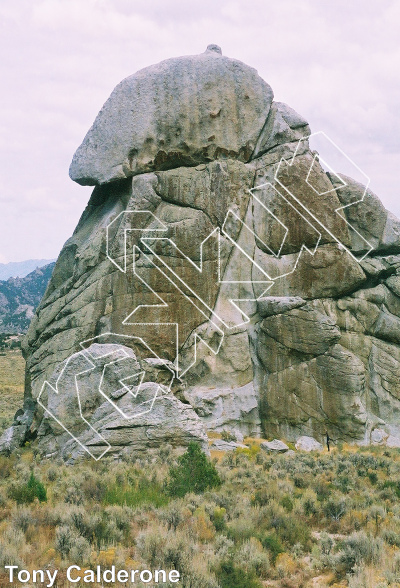 photo of Bovine Guidance, 5.11 ★★★★★ at The Nematode - West from City of Rocks