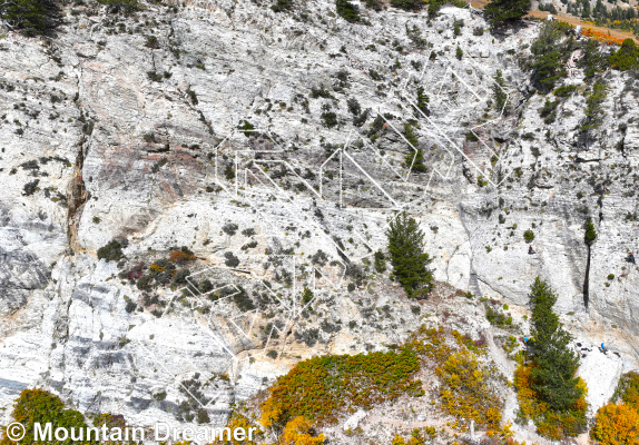 photo of Hellish Inferno, 5.11b  at Goat Land from Little Cottonwood Canyon Rock Climbing