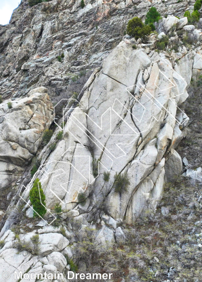 photo of High Burner from Little Cottonwood Canyon Rock Climbing