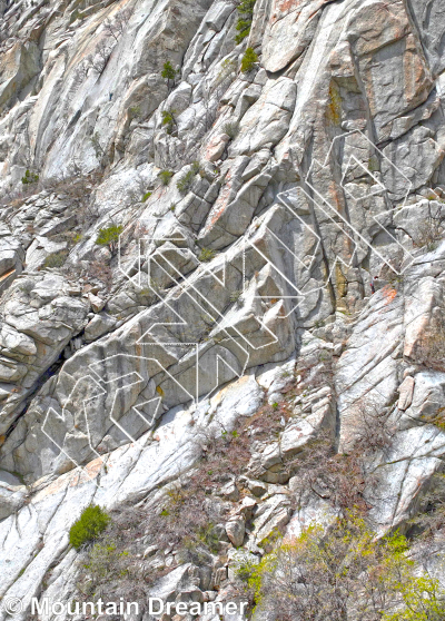 photo of Gate Buttress - South from Little Cottonwood Canyon Rock Climbing