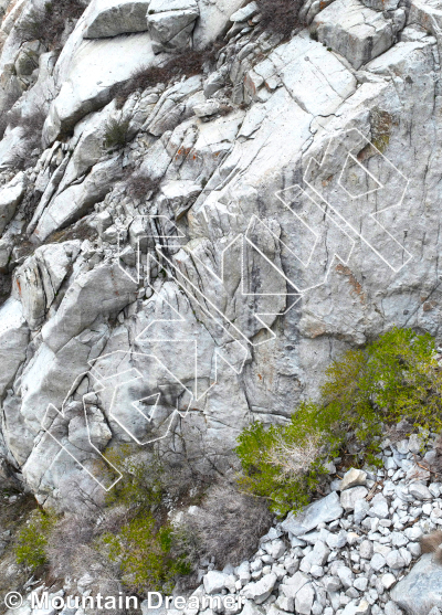 photo of Gate Buttress - Low East from Little Cottonwood Canyon Rock Climbing