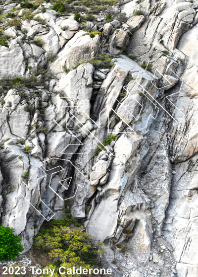 photo of Crescent Crack Buttress - South from Little Cottonwood Canyon Rock Climbing