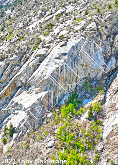photo of Black Peeler - East #33,   at Black Peeler - East from Little Cottonwood Canyon Rock Climbing