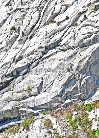 photo of Mandarin Duck, 5.10+ ★ at Black Peeler - South from Little Cottonwood Canyon Rock Climbing