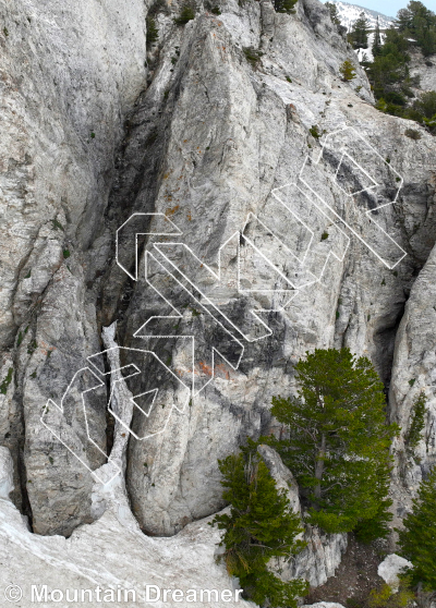 photo of Tower 2 from Little Cottonwood Canyon Rock Climbing