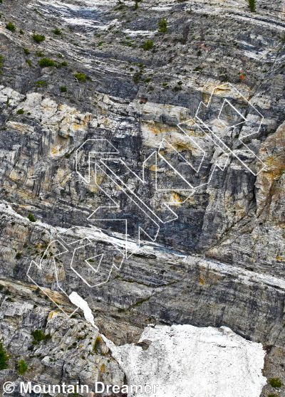 photo of Hellgate Cliffs - West from Little Cottonwood Canyon Rock Climbing