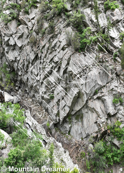 photo of Waterfall - East from Little Cottonwood Canyon Rock Climbing