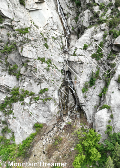 photo of Waterfall - North from Little Cottonwood Canyon Rock Climbing