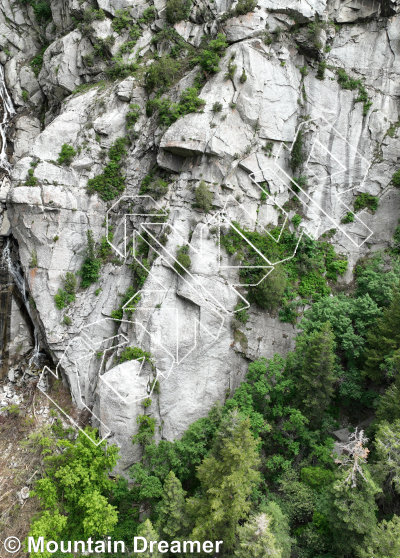 photo of Waterfall - West from Little Cottonwood Canyon Rock Climbing